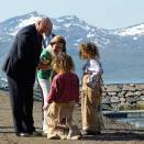 Trolls greeted The King and Queen on their arrival at Senja (Photo: Terje Bendiksby / Scanpix)